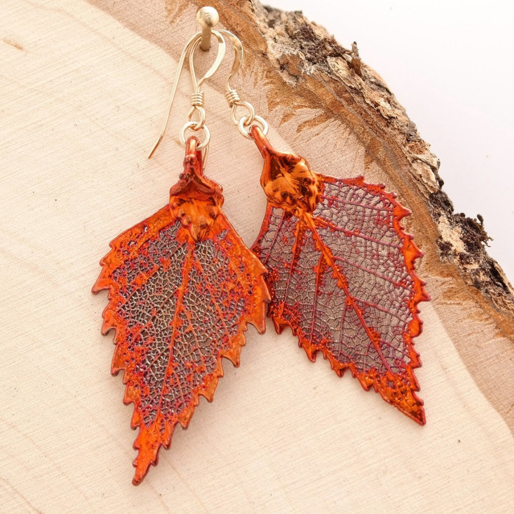 Birch Leaf Earrings