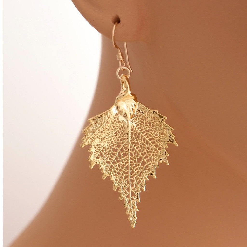 Birch Leaf Earrings