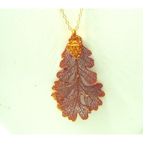 Lacey Oak Leaf Necklace