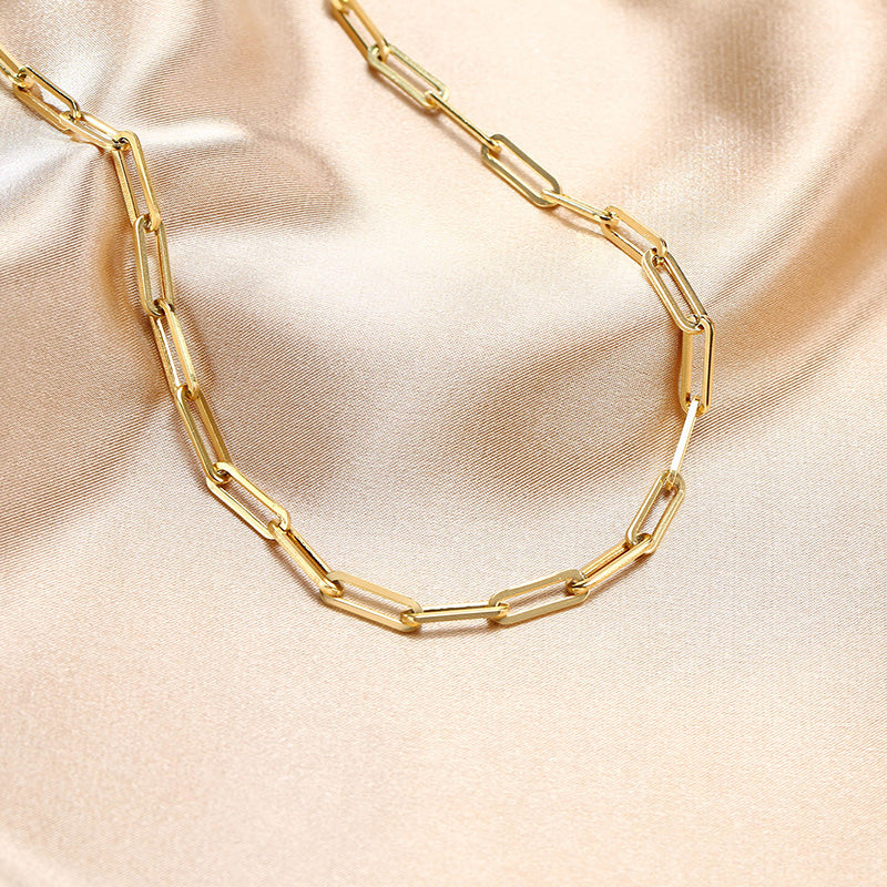 Heavy Paperclip Chain Necklace