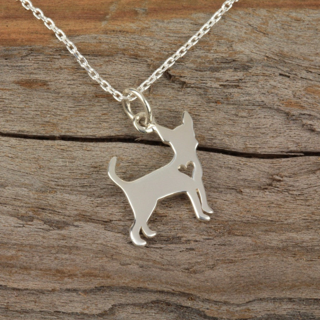 Chihuahua Charm Necklace – Friction Jewelry Inc - Main Image
