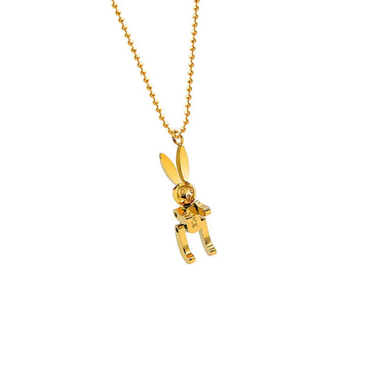 Golden Bunny Necklace