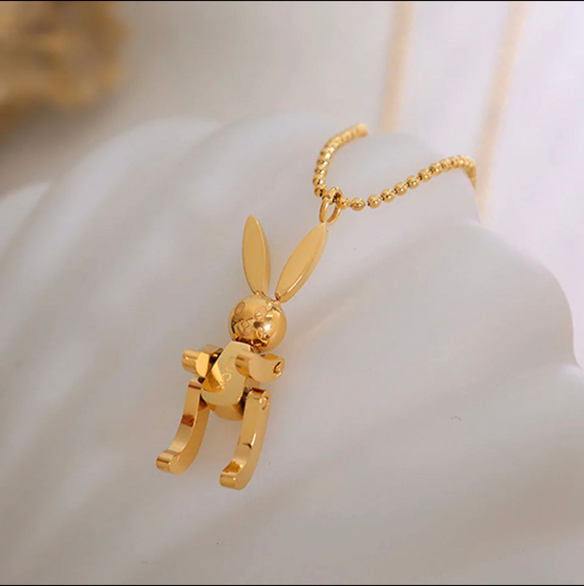 Golden Bunny Necklace