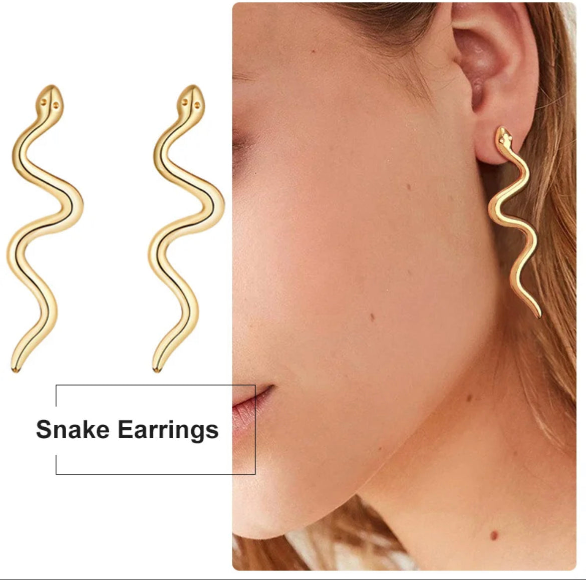 Snake Dangle Earrings