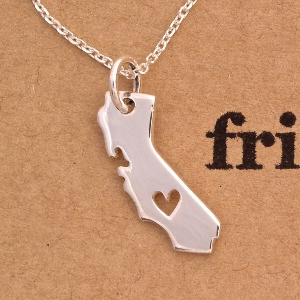 State with Cutout Heart