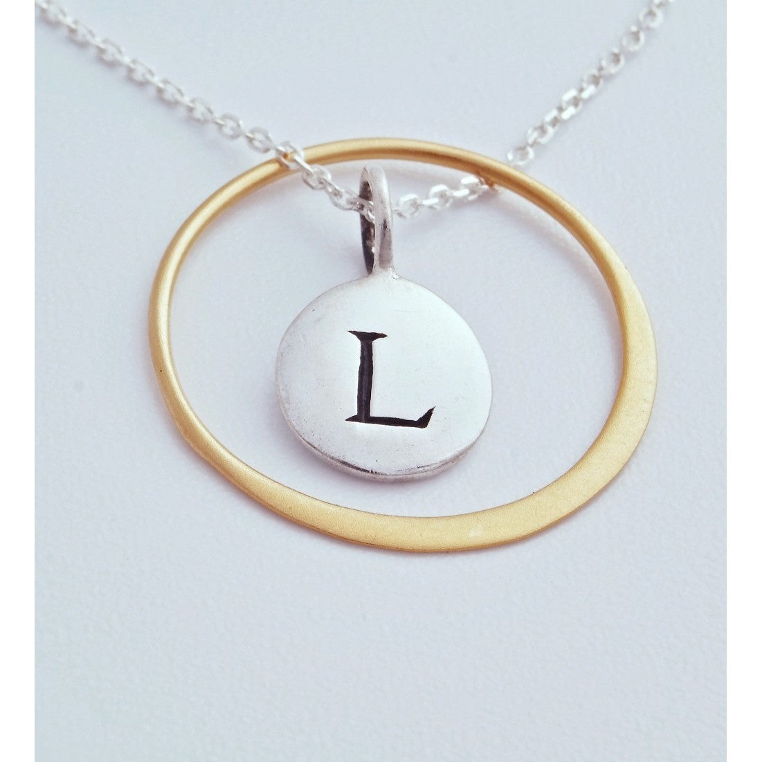 Silver Letter Necklace