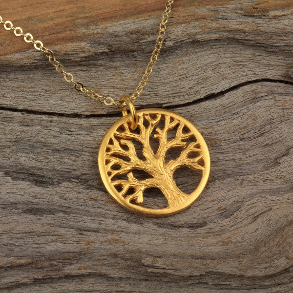 Tree of Life Cutout Necklace