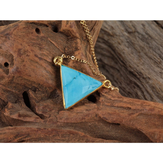 Stone Triangle Necklace