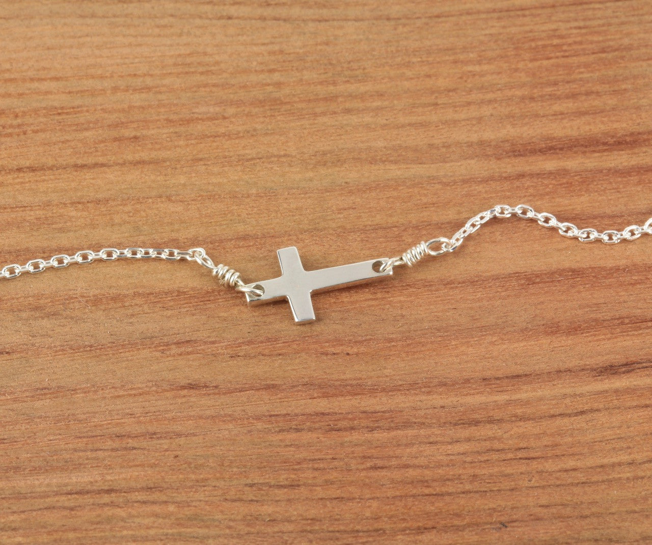 Side Cross Necklace