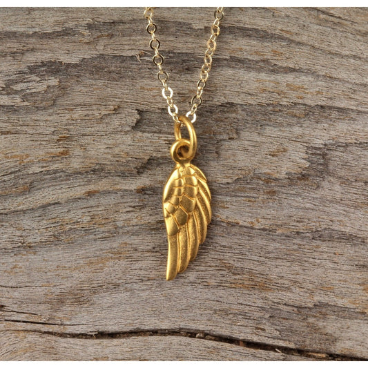 Mini Solid Wing Necklace