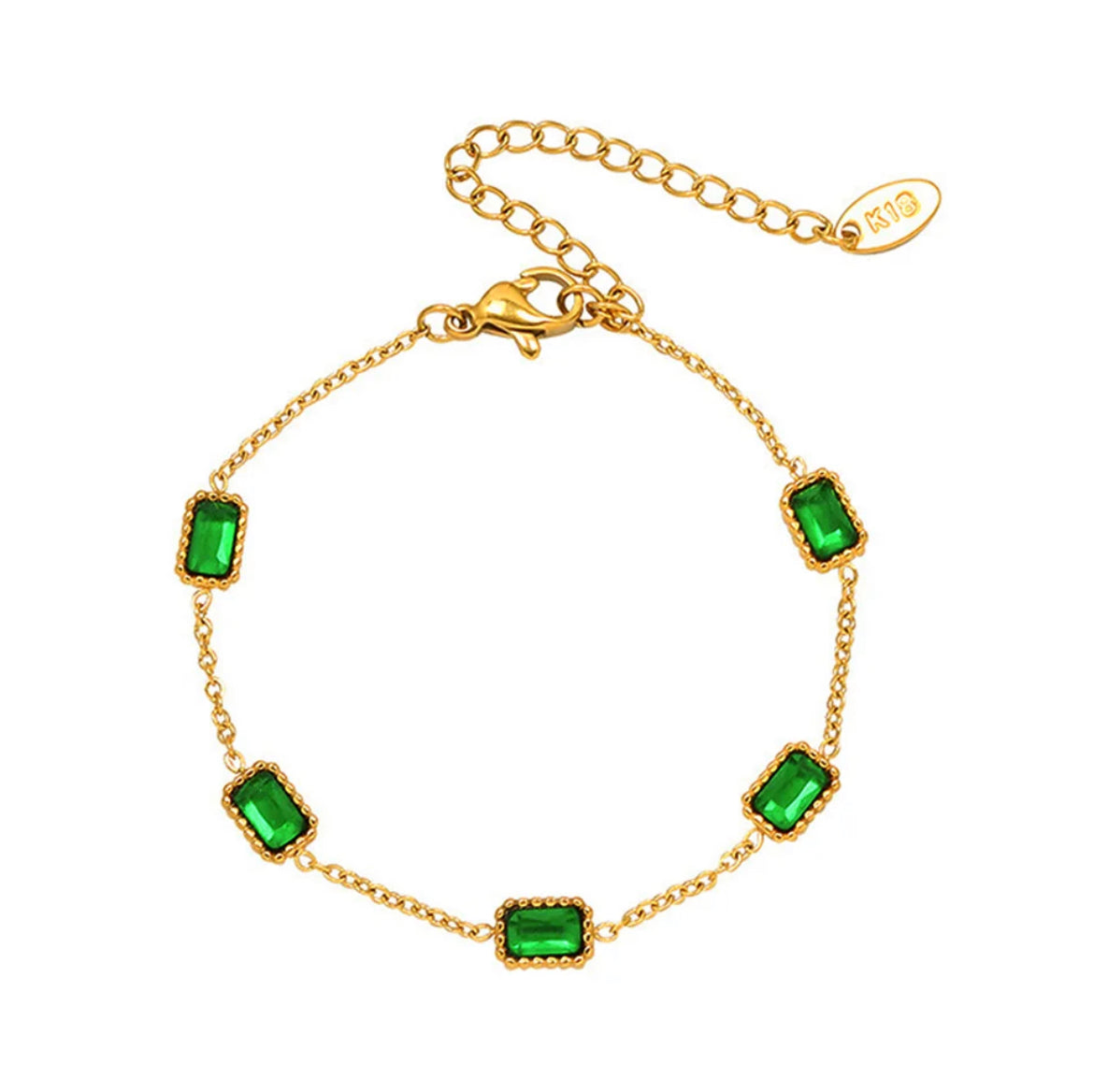 Green CZ Bracelet