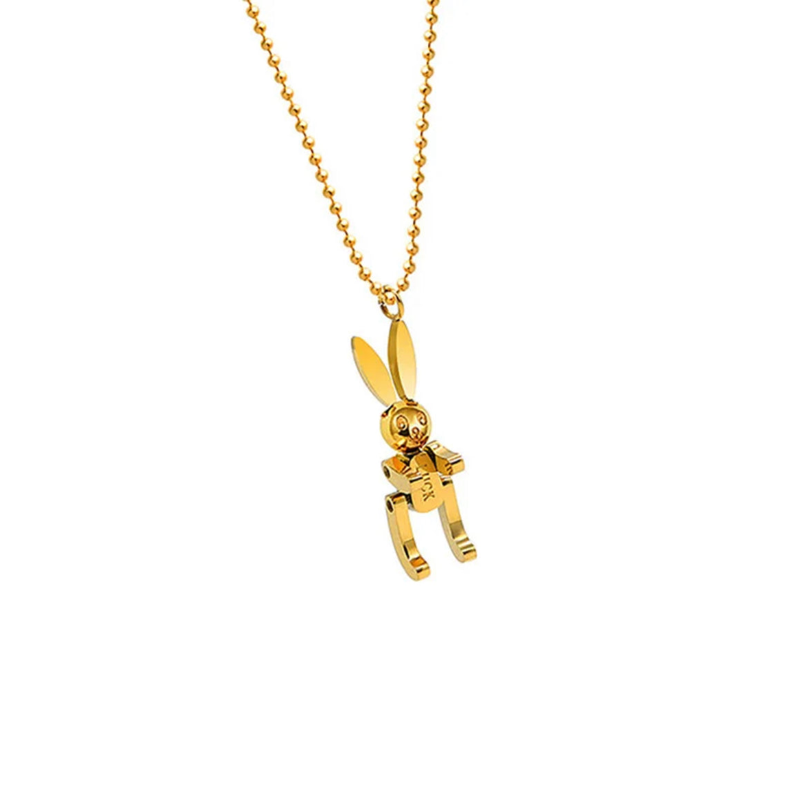 Golden Bunny Necklace