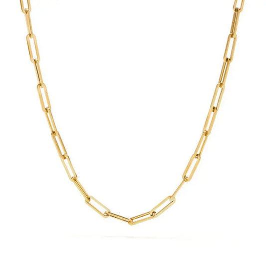 Heavy Paperclip Chain Necklace