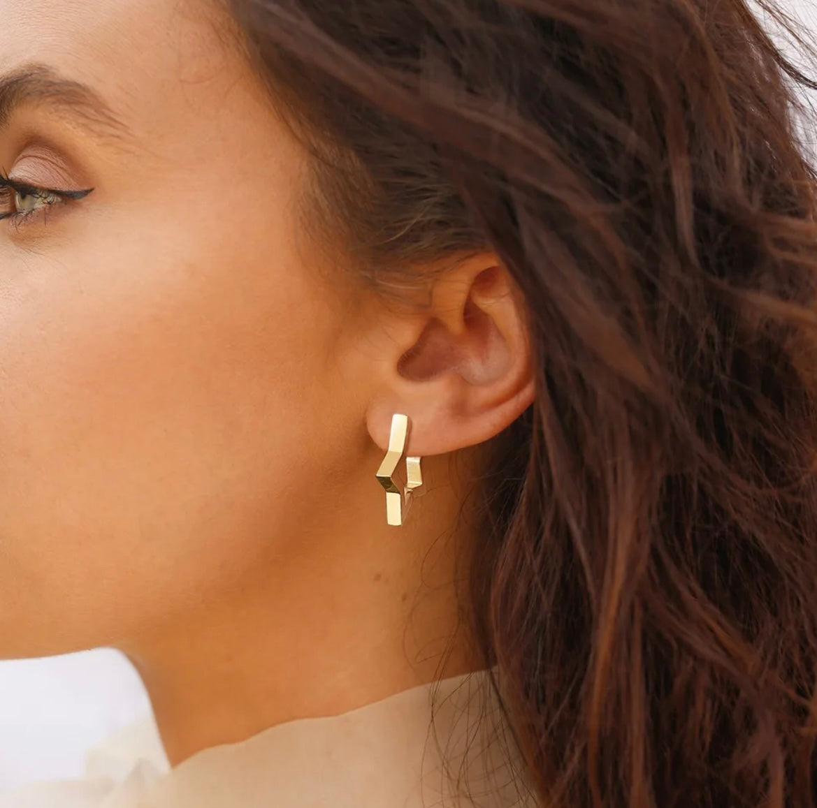 Geometric Huggie Earrings 7 SHAPES
