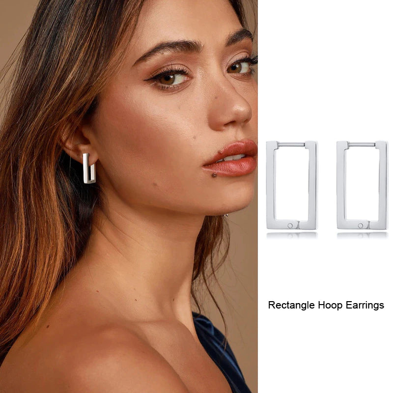 Geometric Huggie Earrings 7 SHAPES