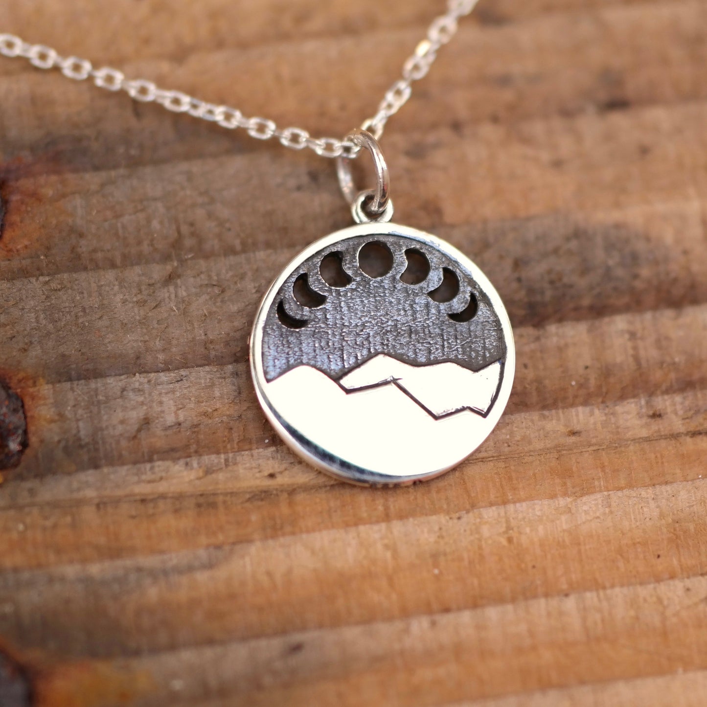 Mountain Moon Phase Necklace