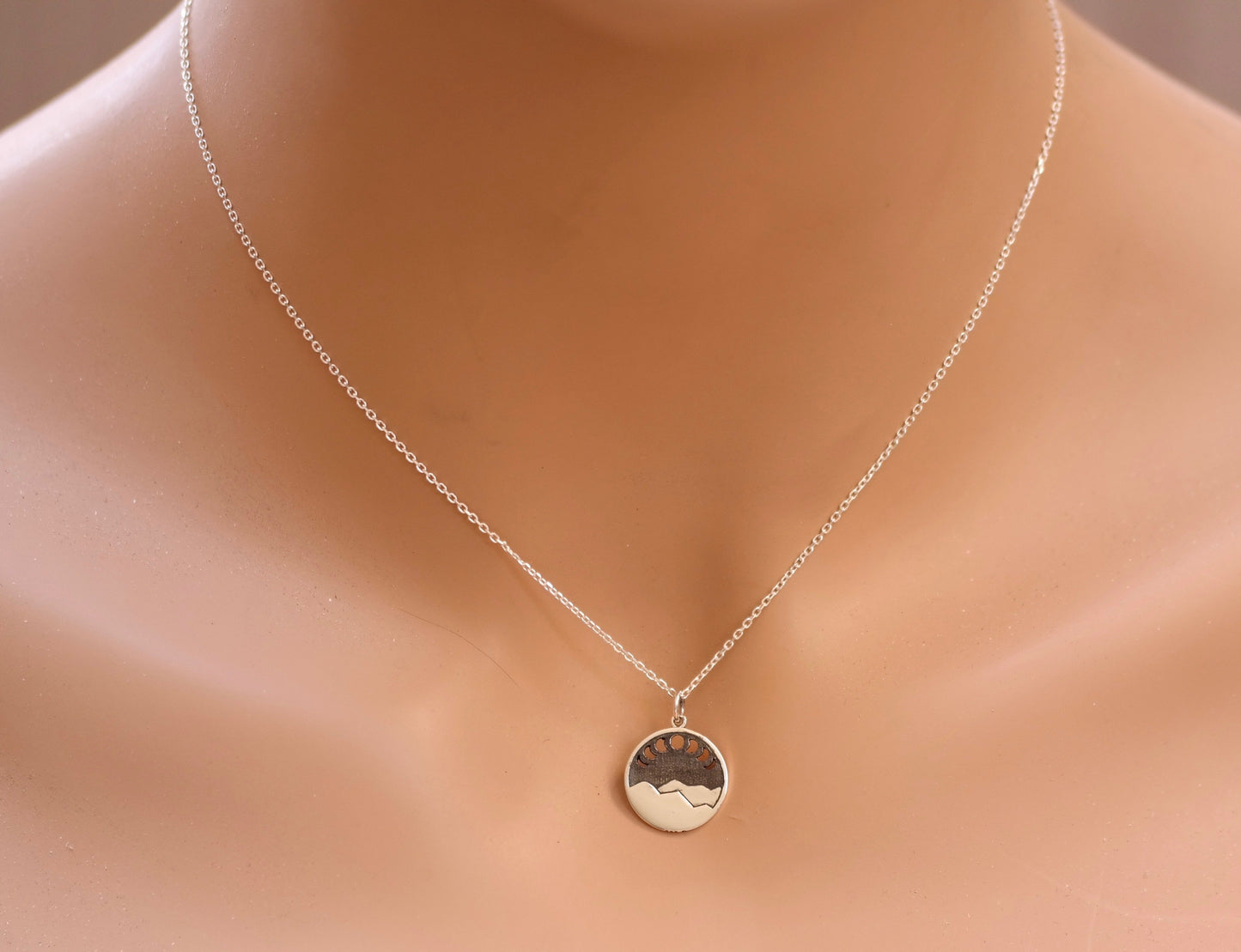 Mountain Moon Phase Necklace