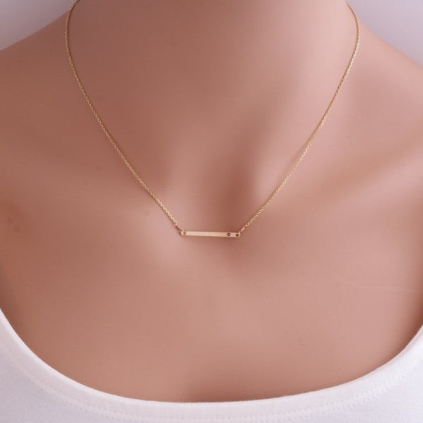 Thin Bar Necklace