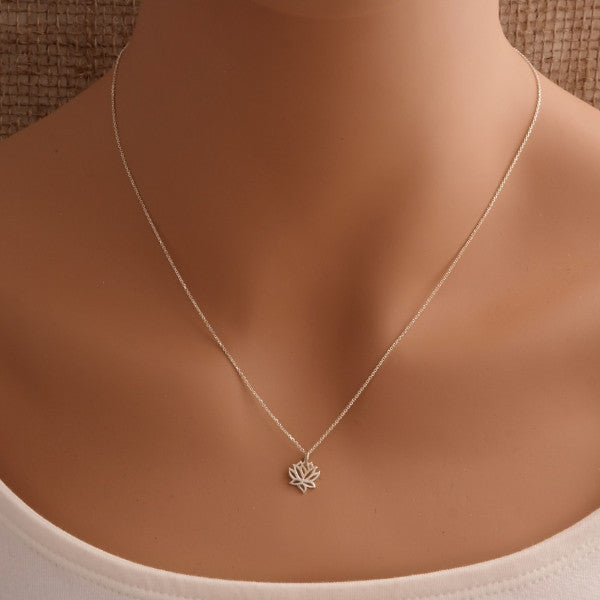 Small Lotus Necklace
