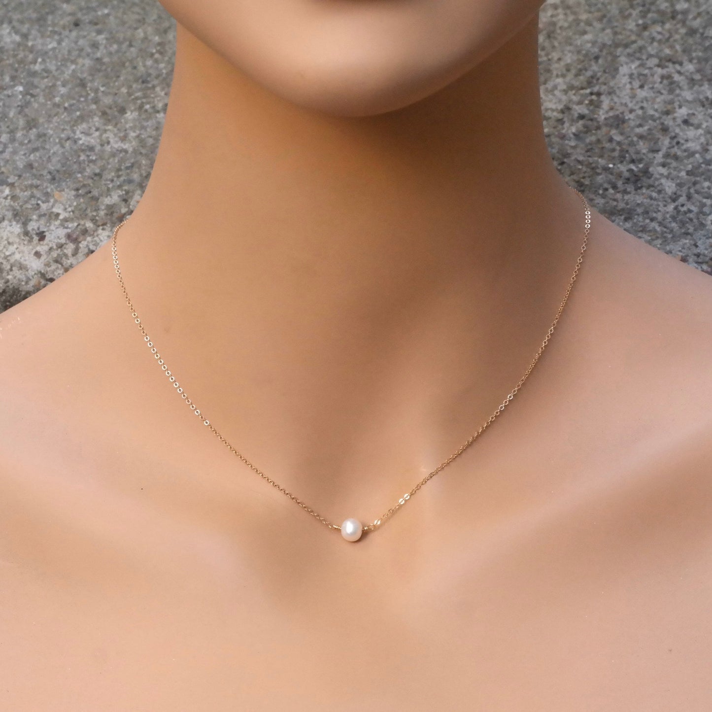 Single Pearl Necklace