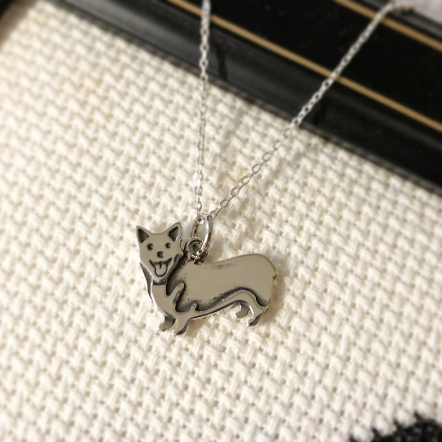 Corgi Dog Charm Necklace
