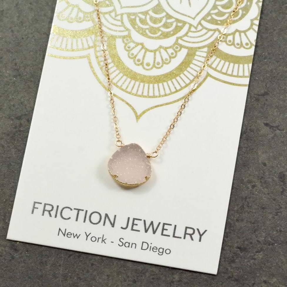 Teardrop Druzy Necklace