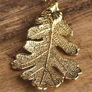 Lacey Oak Leaf Necklace