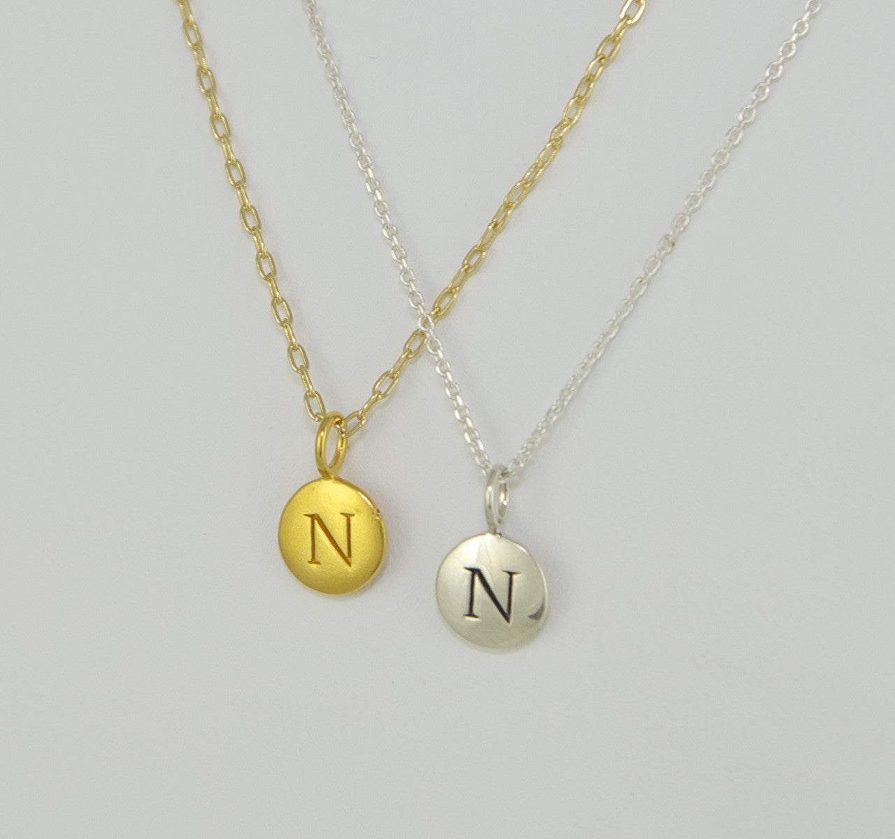 Silver Letter Necklace