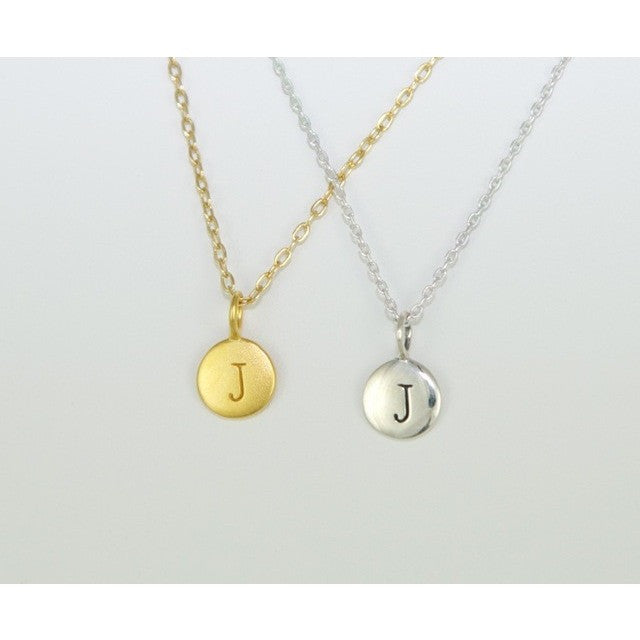 Silver Letter Necklace